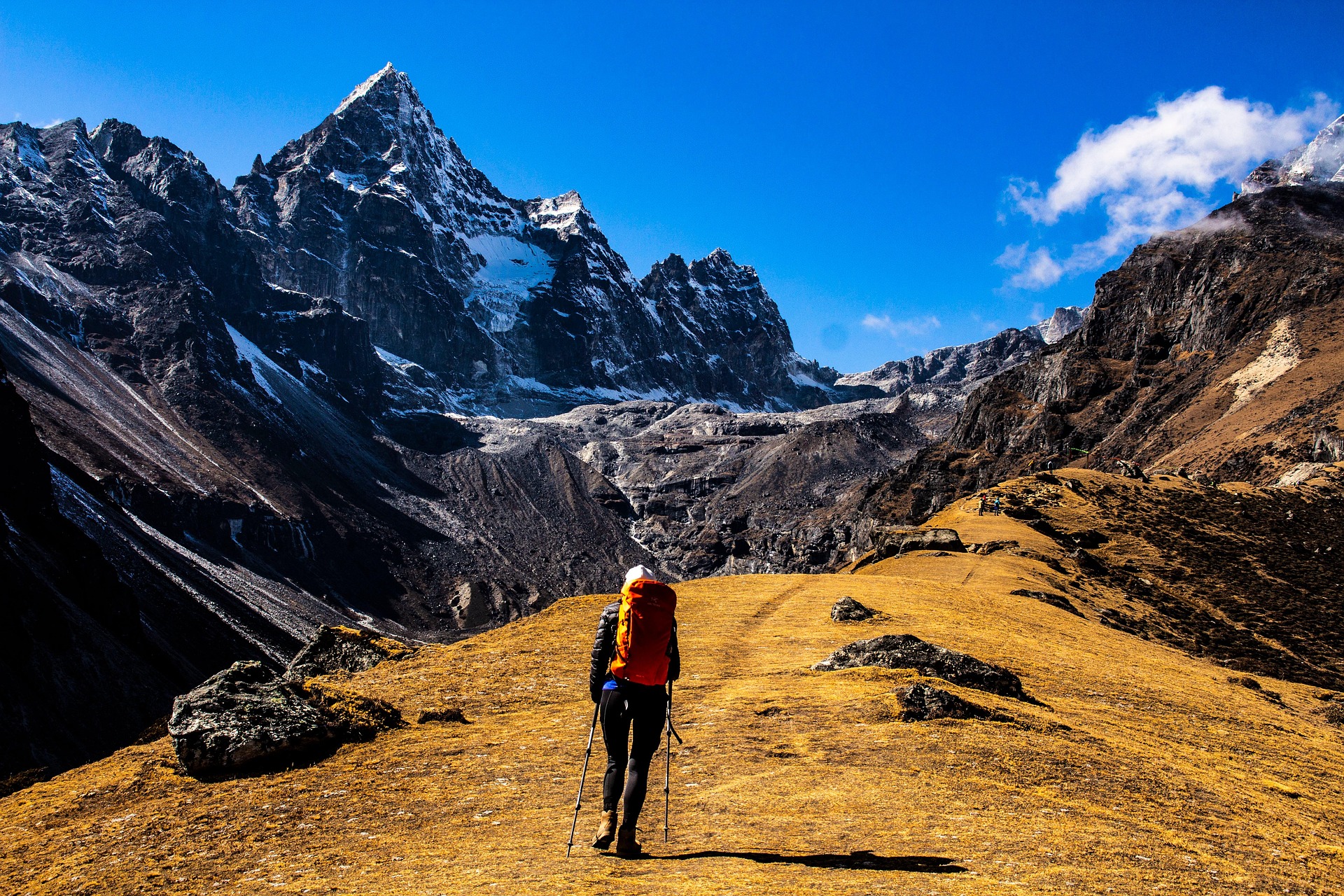 Dramatic Himalayan mountain peaks
